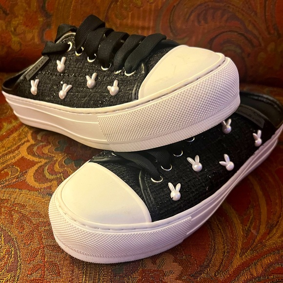 Charles & Keith Playful And Charming, Slip On Bunny-Studded Sneakers - Picture 2 of 9